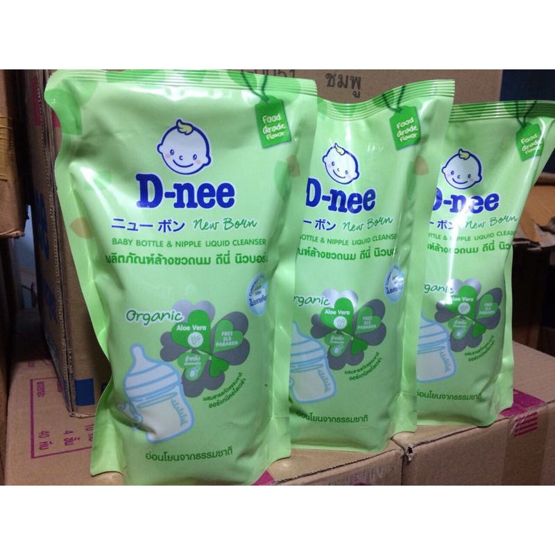 NƯỚC RỬA BÌNH SỮA VÀ RAU QUẢ DNEE 550ML DẠNG GÓI