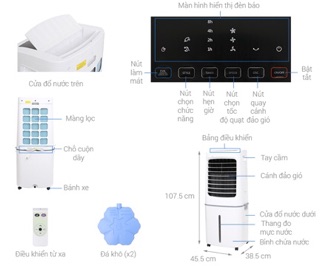 Quạt điều hoà Midea AC200-17JR