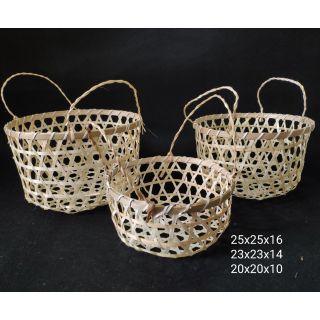 Giỏ tre tròn bộ 3 chiếc
