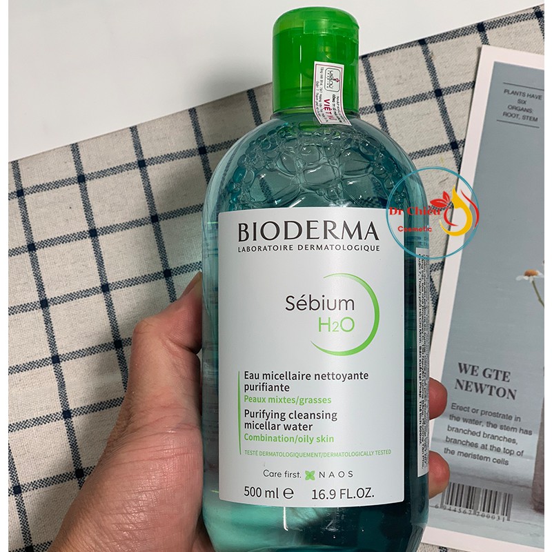 NƯỚC TẨY TRANG Bioderma Sensibio H2O 500ml⚜️CHÍNH HÃNG - TEM PHỤ⚜️Tẩy Trang Bioderma