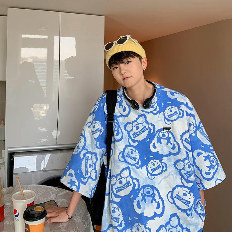 Áo Thun Nam Tay Ngắn Phong Cách Hip Hop Đường Phố Mới