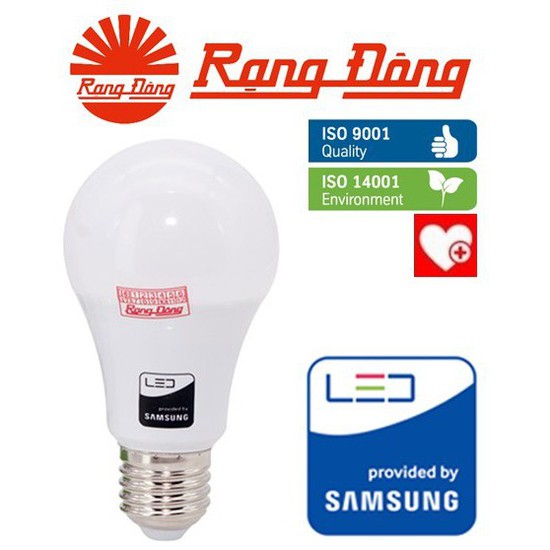 Bóng đèn LED bulb A70N1/12W Rạng Đông - Chip LED SAMSUNG