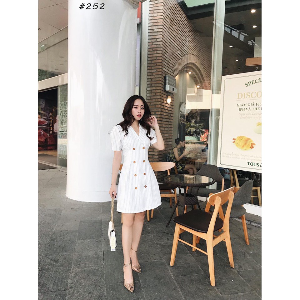 Đầm vest sọc siêu xinh