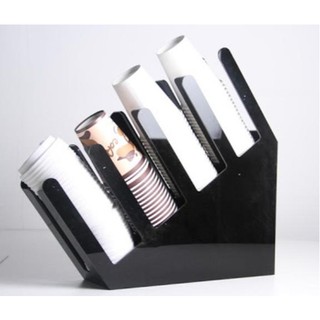 KỆ ĐỰNG LY TRÀ SỮA 4 NGĂN LOẠI NGHIÊNG