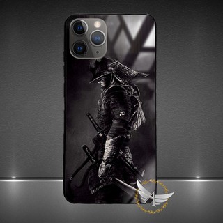 Ốp lưng kính cường lực iPhone 11, iPhone 11 Pro, iPhone 11 Pro Max hình Samurai