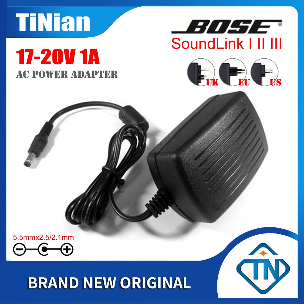 Bộ sạc bộ điều hợp 17-20V 1A AC / DC cho Bose SoundLink II III 1 2 3 Loa Bluetooth không dây 306386-101 Mẫu 404600