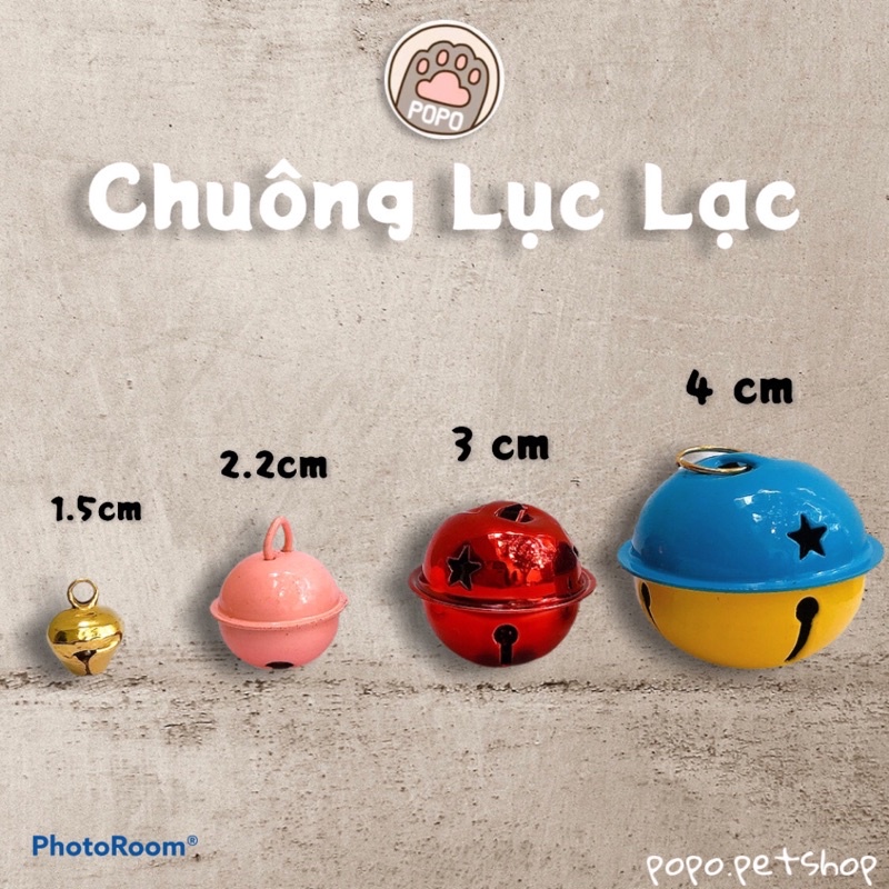 🍭 Chuông Đủ Size Chuông Siêu To 4cm Cho Chó Mèo Thú Cưng
