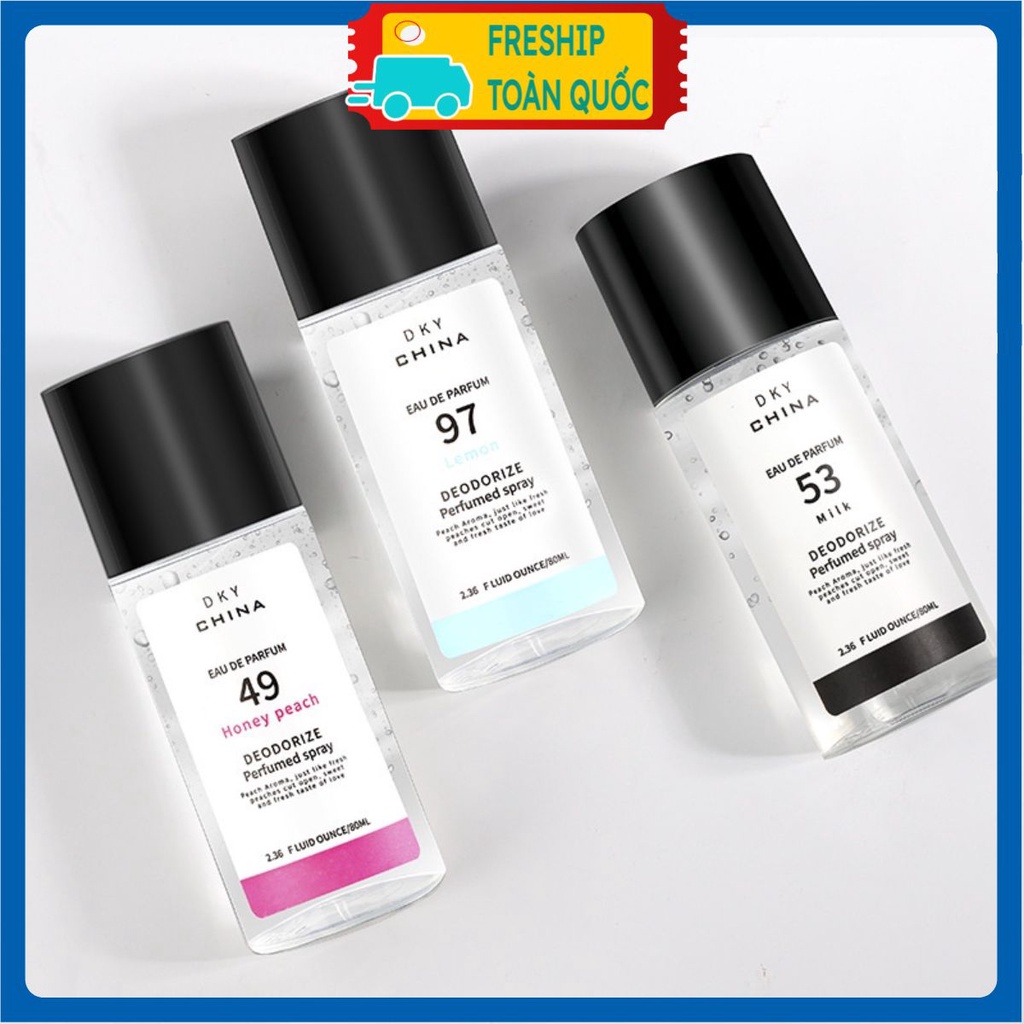 Xịt thơm quần áo Dky chai 80ml