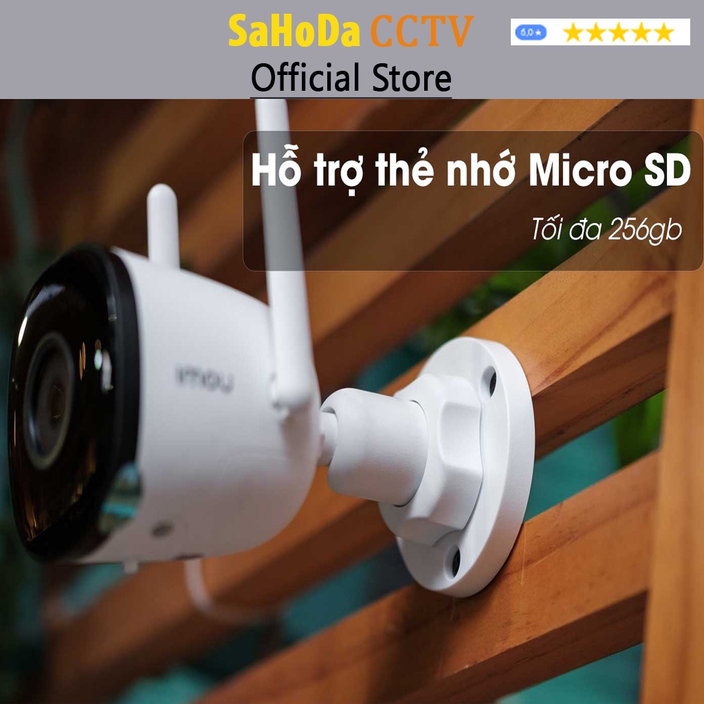 Camera Imou ngoài trời, Camera IP wifi Imou dạng thân ống F22P/F42P độ phân giải 2Mp/4Mp hàng chính hãng