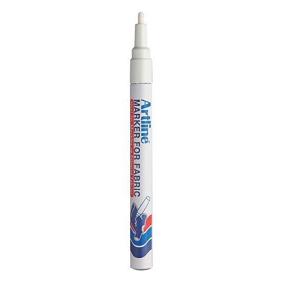 Bút viết lên vải Artline EKC-1 màu trắng Marker for Fabric