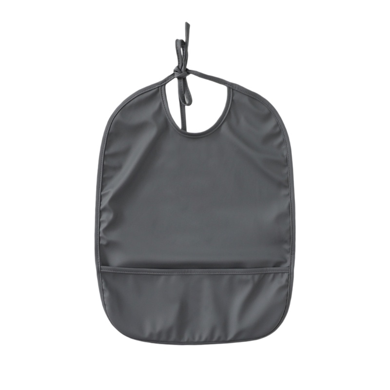 Yếm Ăn Màu Trơn Chống Nước Kèm Túi Đựng Dành Cho Bé Sơ Sinh