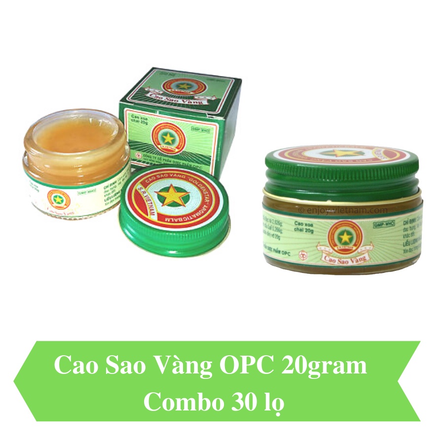 Cao Sao Vàng OPC 20g - Combo 30 lọ