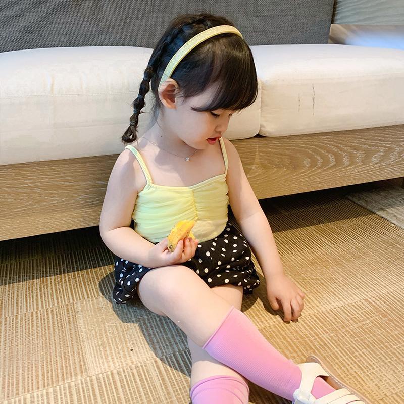 Áo Hai Dây Phối Lưới Màu Sắc Kẹo Ngọt Xinh Xắn Cho Bé Gái