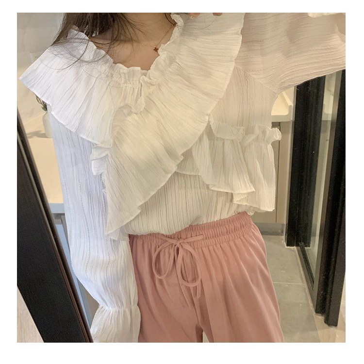 Áo Sơ Mi Nữ Tay Dài Họa Tiết Caro Phong Cách Hàn Quốc