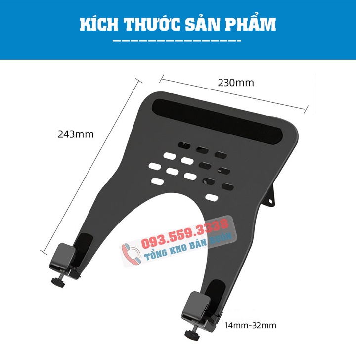 Giá Đỡ Kẹp Laptop - Macbook - Máy Tính Bảng - Ipad XY360 / FP2 10 - 15.6 - 17 Inch - Tương Thích Với Giá Đỡ Màn Hình