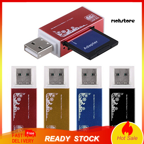 Đầu Đọc Thẻ Nhớ Usb 2.0 1 Cho Micro Sd Sdhc Tf M2 Mmc Ms Pro Duo