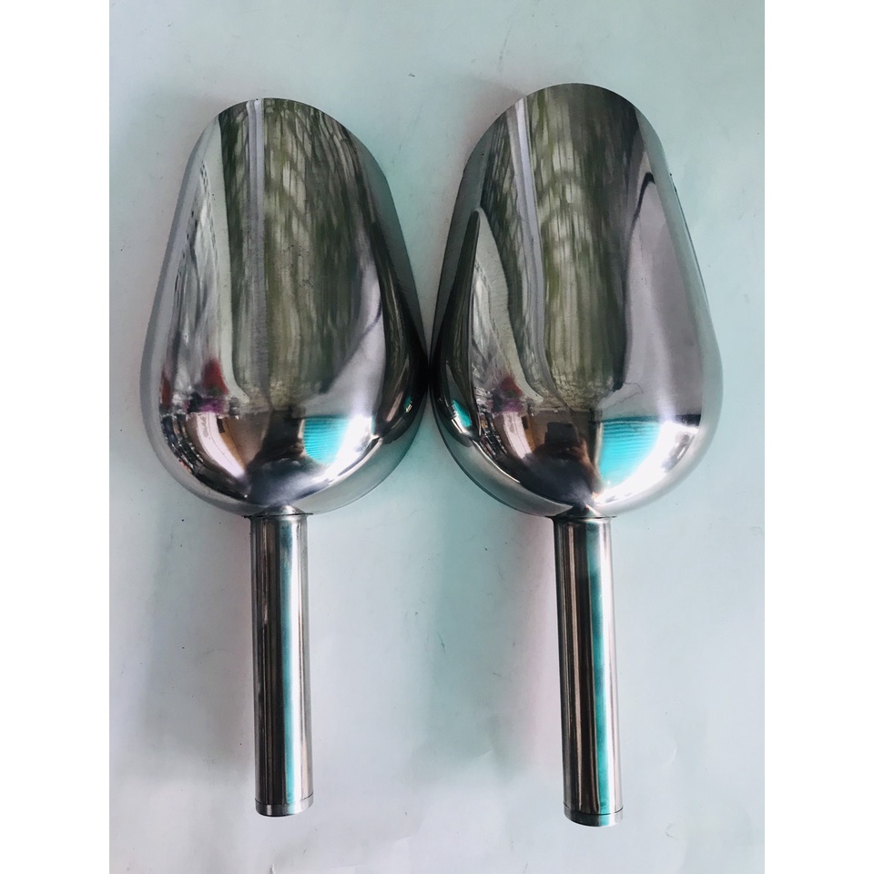 Muôi xúc đá inox 24x10,5cm