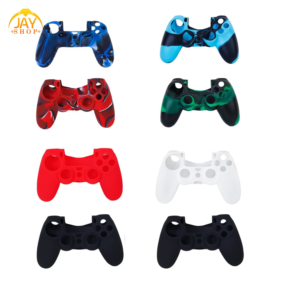 (Đang Bán) Bộ 2 Nắp Silicone + 2 Nắp Đậy Nút Bấm Cho Tay Cầm Chơi Game Ps4