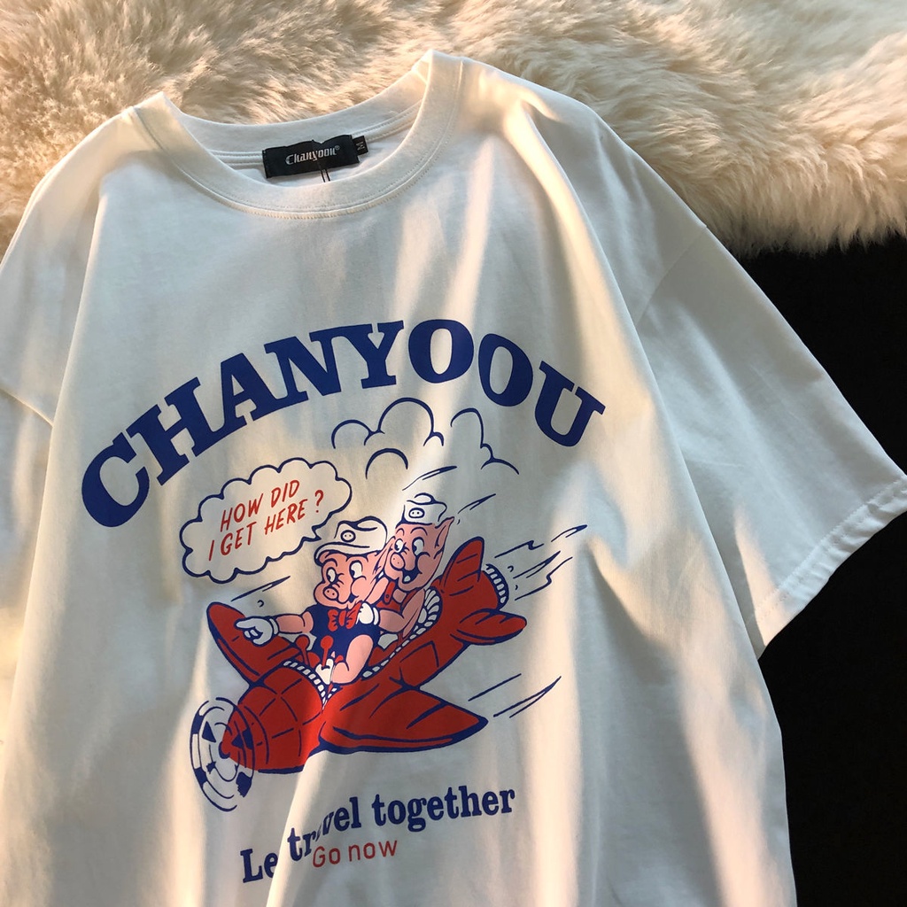 NRVP Áo thun tay ngắn cổ tròn thời trang 2021 cho nữ