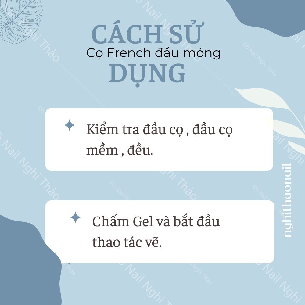 Cọ fen đầu móng , cọ vẽ french