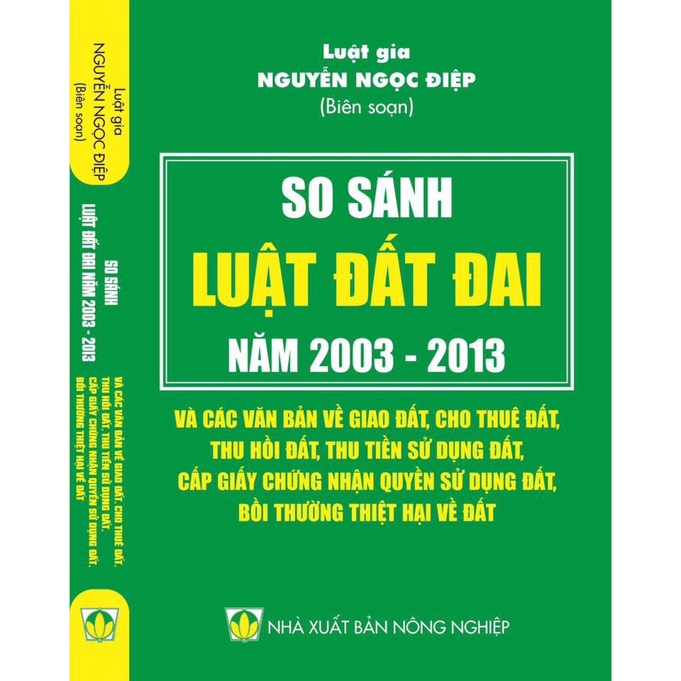 Sách - So sánh Luật Đất đai 2003 - 2013