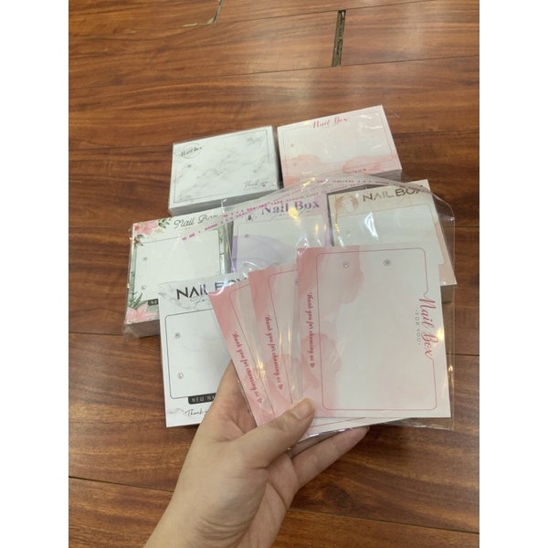 Bìa gắn nailbox in 2 mặt kèm túi bóng