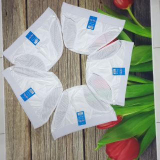 Combo 50 quần lưới, 50 sịp đùi trắng_ màu, 5 chai nước hoa