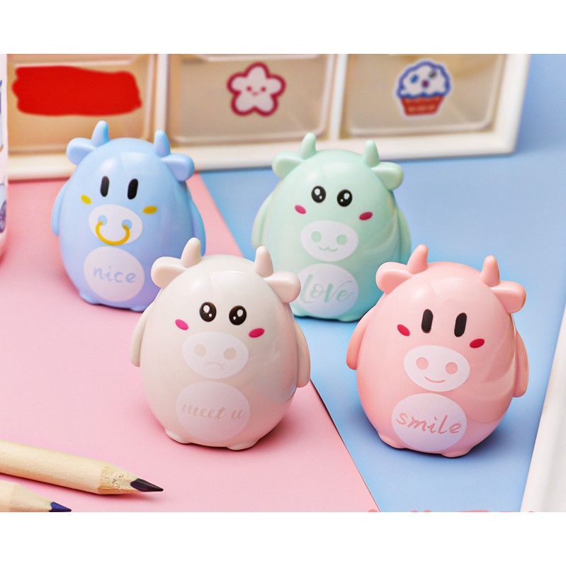 Gọt bút chì hình động vật con heo cà rốt gọt bút chì cute