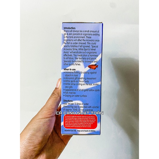 SPECIAL AROWANA SLIM SỐ 4 150ML OCEAN FREE CHO CÁ RỒNG RẬN, ĐỐM TRẮNG, SÁN, MANG CÁ, NẤM VELVET