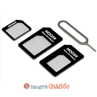 [FREESHIP 99K TOÀN QUỐC] Bộ chuyển đổi Sim Noosy 4in1 (khay sim, hangtotgiasoc)