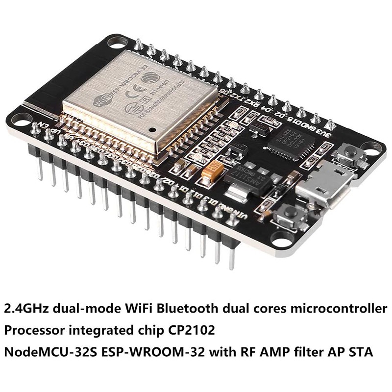 Set 3 Bảng Mạch Điều Khiển Esp32 Esp-32S Cp2102 Wifi Nodemcu-32S Esp-Wroom-32