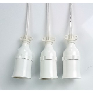 Bộ 3 đuôi đèn treo tiêu chuẩn kín nước E27 Trắng