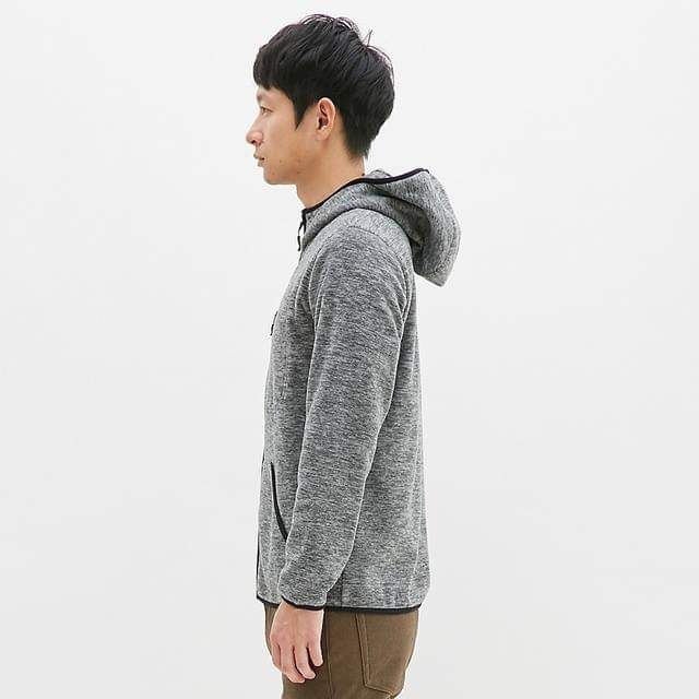 Áo khoác nỉ tơ nam có mũ thời trang, năng động của GU - Nhật Bản