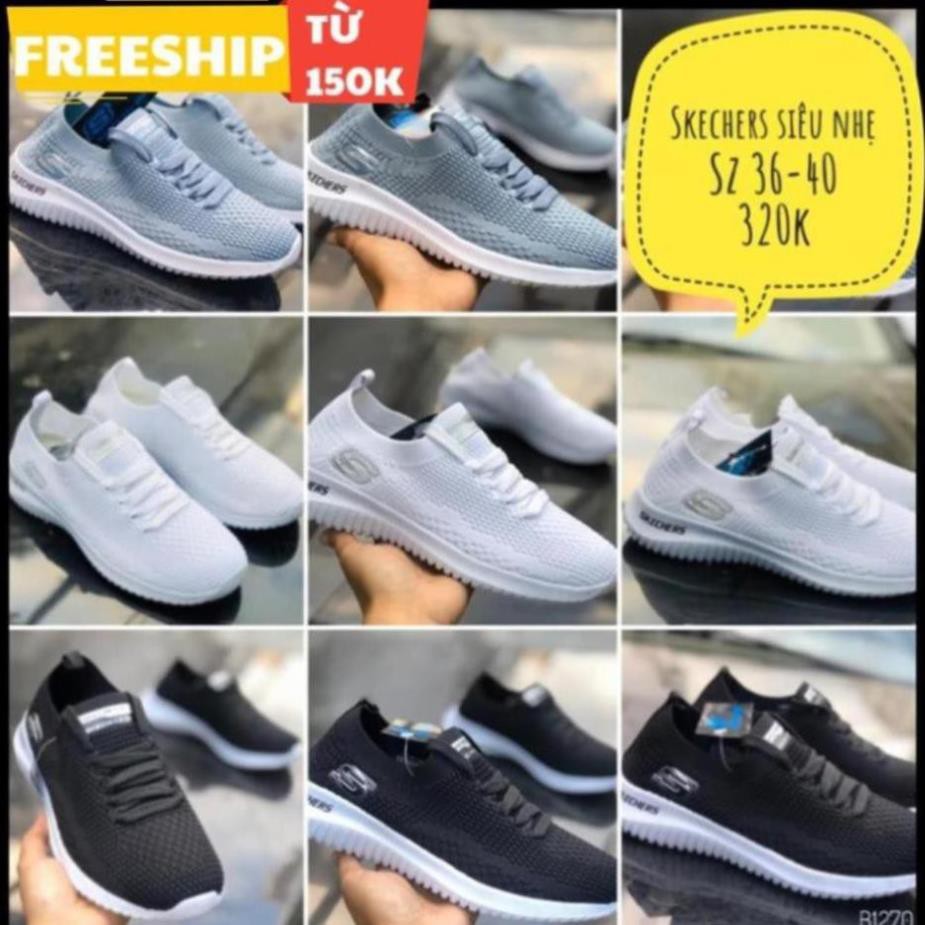 ,,, Free ✔️GIÀY SKECHERS NỮ 3 màu siêu nhẹ ⚡ CHẤT sịn : ◦ ༈ ! , / . ..