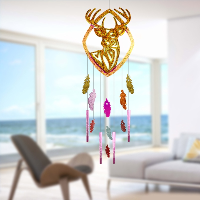 Sa Khuôn Làm Chuông Gió Treo Trang Sức Bằng Nhựa Epoxy Lấp Lánh DIY