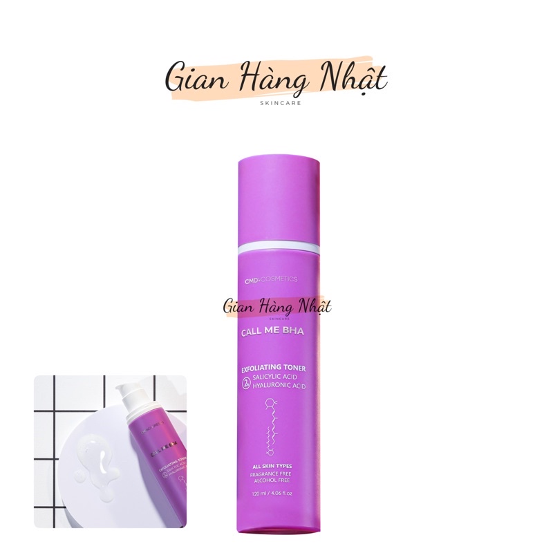 Nước Hoa Hồng Call Me BHA 2% Salicylic Acid CMD Cosmetics Toner 120ml