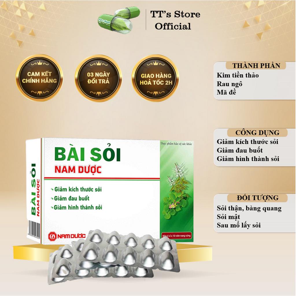 Bài sỏi Nam Dược - Sỏi thận, sỏi mật (Hộp 40 viên)