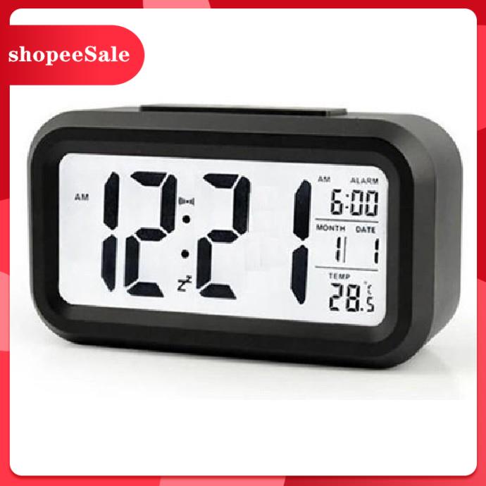 Đồng Hồ Báo Thức Điện Tử Để Bàn Màn Hình LCD Đa Chức Năng: Thời Gian, Lịch, Báo Thức, Nhiệt Độ ( Mẫu mới 20