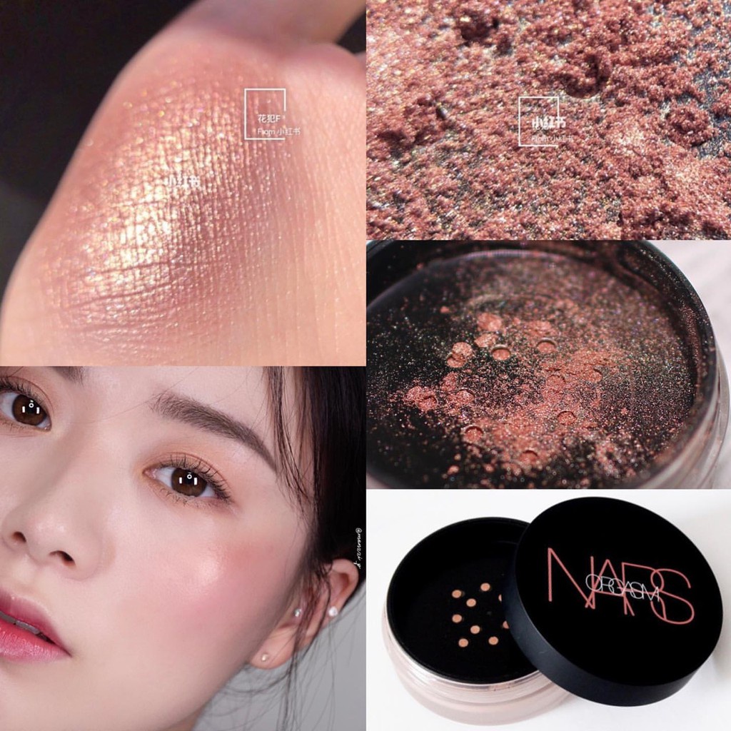 [ Thanh Lý SX 2018 ] Nars - Phấn Má Bắt Sáng Dạng Bột Nars Shimmer Illuminating Loose Powder màu Orgasm 2,5g