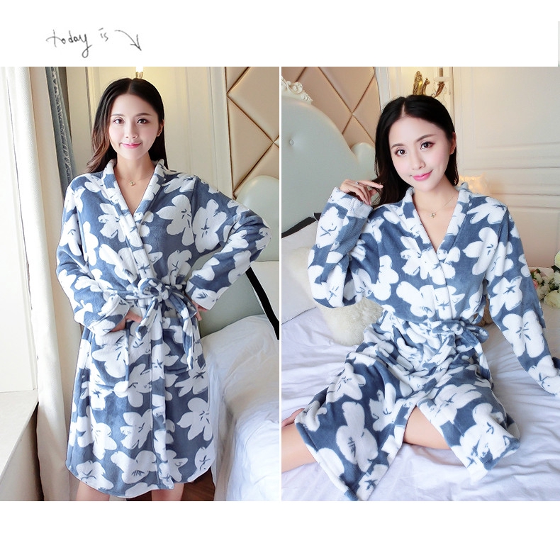 Áo Choàng Tắm Dài Tay Bằng Lông Cừu Thời Trang Dành Cho Nữ | BigBuy360 - bigbuy360.vn