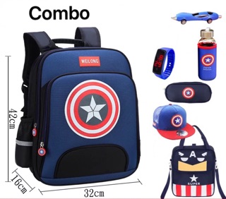 CẶP SÁCH, BALO ĐI HỌC CHO BÉ SET 7 MÓN