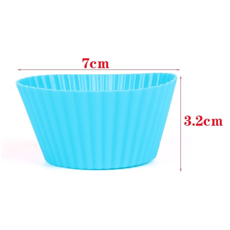 Set 1/3/5 Khuôn silicon, khuôn làm bánh, đổ thạch cỡ lớn, khuôn cupcake nhựa dẻo nhiều màu ngẫu nhiên tại shop NEM