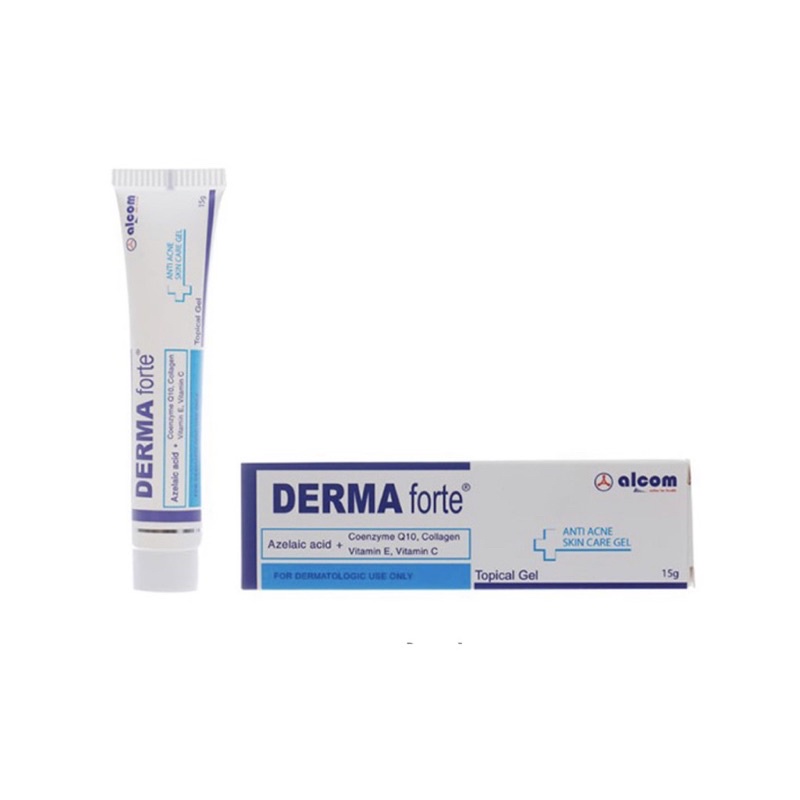 Derma Forte Gel 15g - Giảm Mụn Trứng Cá, Ngừa Thâm, Mờ Sẹo, Dưỡng Da