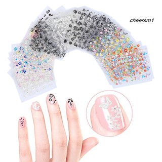 Bộ 50 miếng dán trang trí móng tay họa tiết hoa thời trang