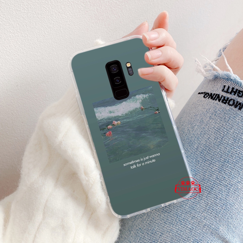 Ốp Điện Thoại Tpu Mềm Trong Suốt Hình Lời Bài Hát Cho Samsung S7 Edge S8 S9 S10 Plus S10e 61c