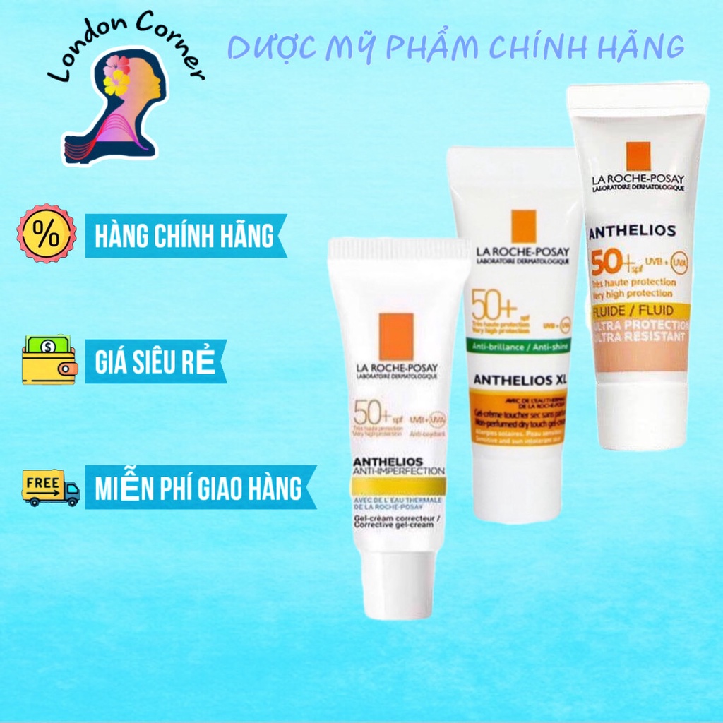 Kem chống nắng dạng sữa lỏng nhẹ không nhờn rít La Roche-Posay cho da dầu, da mụn