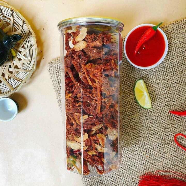 KHÔ HEO CHÁY TỎI NGON HỘP PET 300GR