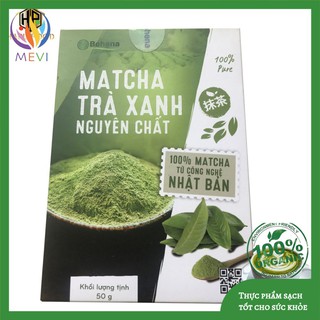 [FREESHIP] Bột Matcha trà xanh Behena nguyên chất- Công nghệ Nhật Bản hộp 50g - Mevitamaneco