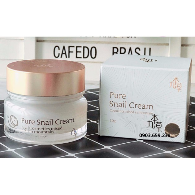 Kem Dưỡng Trắng Da Ốc Sên Guboncho Pure Snail Cream