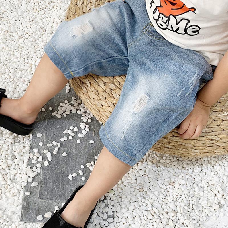 Boys Solid Print Short Pants Trousers